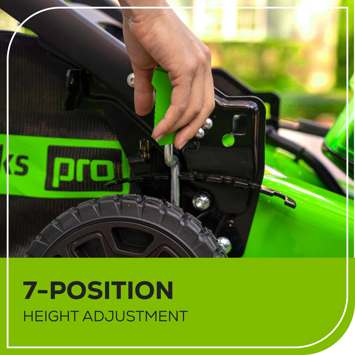 OPEN BOX 80V 21" Cordless Battery 4-in-1 Self-Propelled Lawn Mower: 4.0 Ah: 2.0 Ah Battery and Rapid Charger, LM2118S