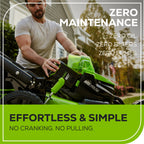 OPEN BOX 80V 21" Cordless Battery 4-in-1 Self-Propelled Lawn Mower: 4.0 Ah: 2.0 Ah Battery and Rapid Charger, LM2118S