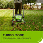 OPEN BOX 80V 21" Cordless Battery 4-in-1 Self-Propelled Lawn Mower: 4.0 Ah: 2.0 Ah Battery and Rapid Charger, LM2118S
