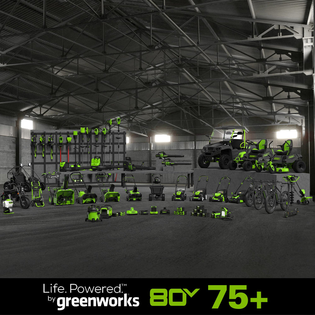 OPEN BOX 80V 21" Cordless Battery Brushless Self-Propelled Mower 3pc Combo Kit: 4.0 Ah Battery and 4A Charger