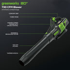 OPEN BOX 80V 21" Cordless Battery Brushless Self-Propelled Mower 3pc Combo Kit: 4.0 Ah Battery and 4A Charger