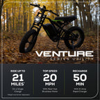 60V VENTURE Series 20" Fat Tire Electric Utility Bike (Tool Only)