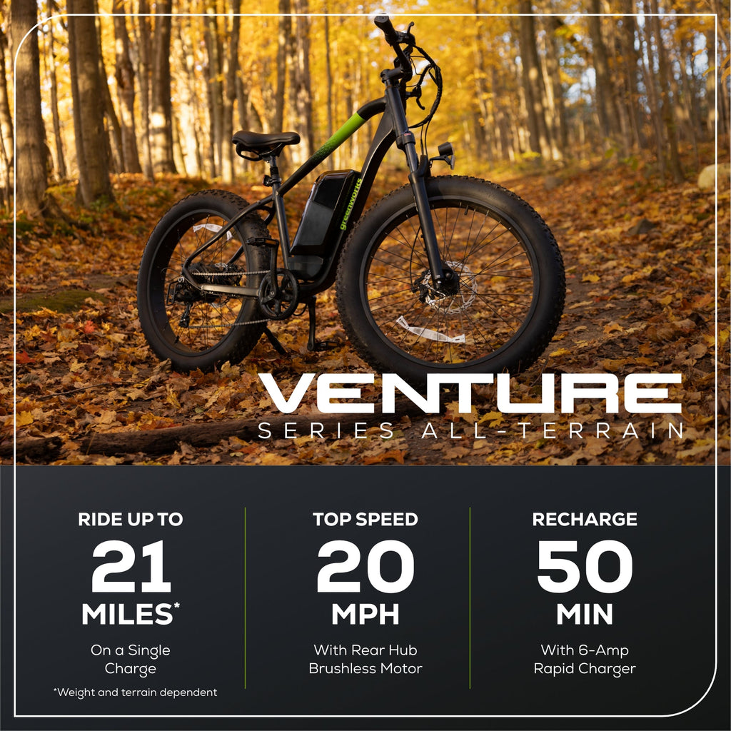 60V VENTURE Series 26" Fat Tire Electric Mountain Bike (Tool Only)