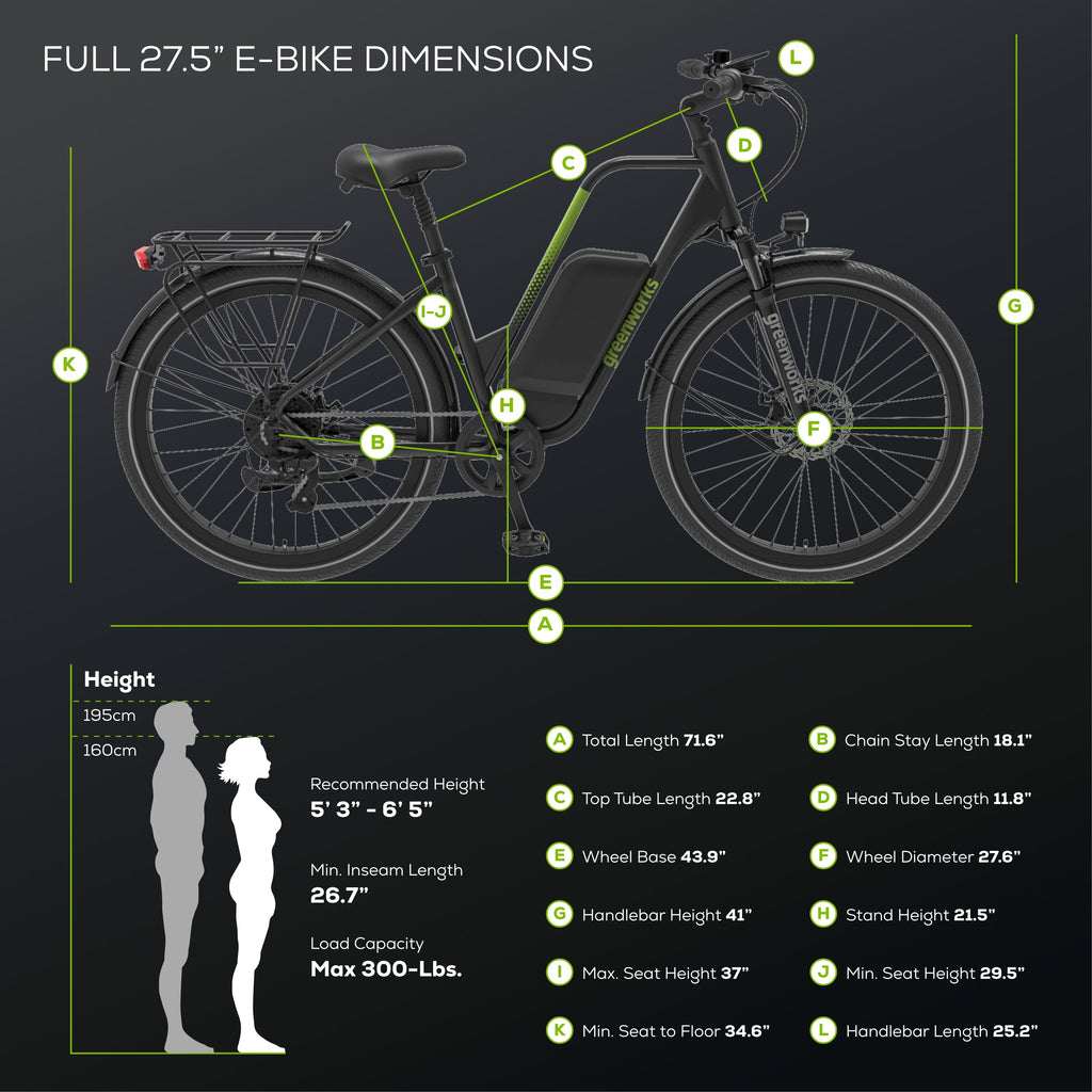 60V VENTURE Series 27.5" Electric Commuter Bike (Tool Only)
