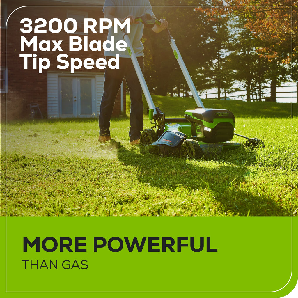 OPEN BOX 60V 21" Cordless Battery Push Lawn Mower: 5.0 Ah Battery and Charger, LM2116