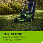 OPEN BOX 60V 21" Cordless Battery Push Lawn Mower: 5.0 Ah Battery and Charger, LM2116