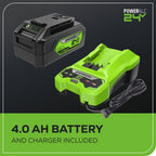 OPEN BOX 24V 600 PSI 0.8 GPM Cold Water Cordless Power Cleaner: 4.0 Ah USB Battery and Charger