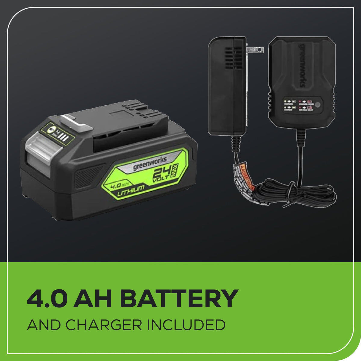 OPEN BOX 24V Circular Saw 7-1/4", Saw Blade and Dust Connector Kit: 4.0 Ah Battery and Charger