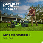 OPEN BOX 60V 21" Cordless Battery Self-Propelled Lawn Mower: (2) 4.0 Ah Batteries and Dual-Port Charger, LM2116S