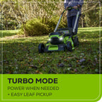 OPEN BOX 60V 21" Cordless Battery Self-Propelled Lawn Mower: (2) 4.0 Ah Batteries and Dual-Port Charger, LM2116S