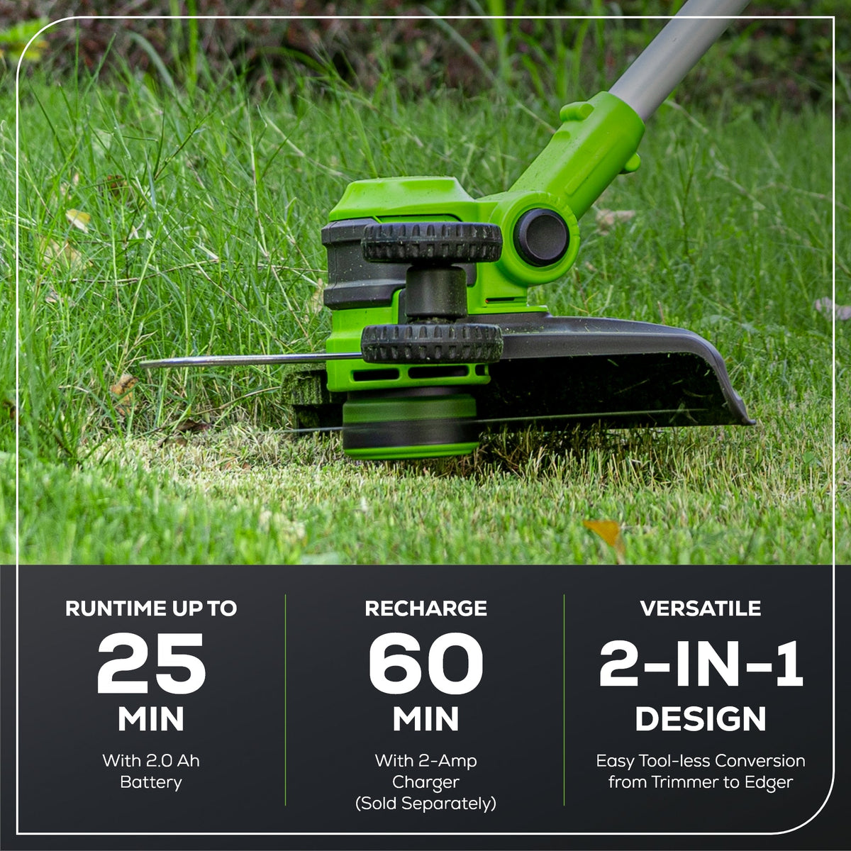 40V 13" Gen 2 String Trimmer and 350 CFM Cordless Battery Leaf Blower Combo Kit, (3).065" Spools,(1)2.0 Ah Battery and Charger