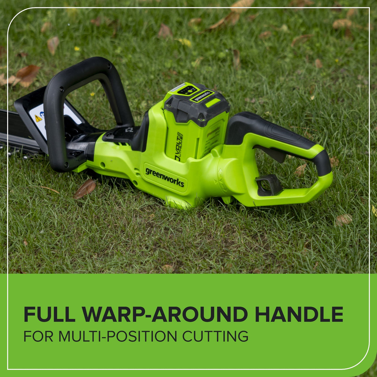 40V 26" Cordless Battery Hedge Trimmer: 2.0 Ah Battery and Charger