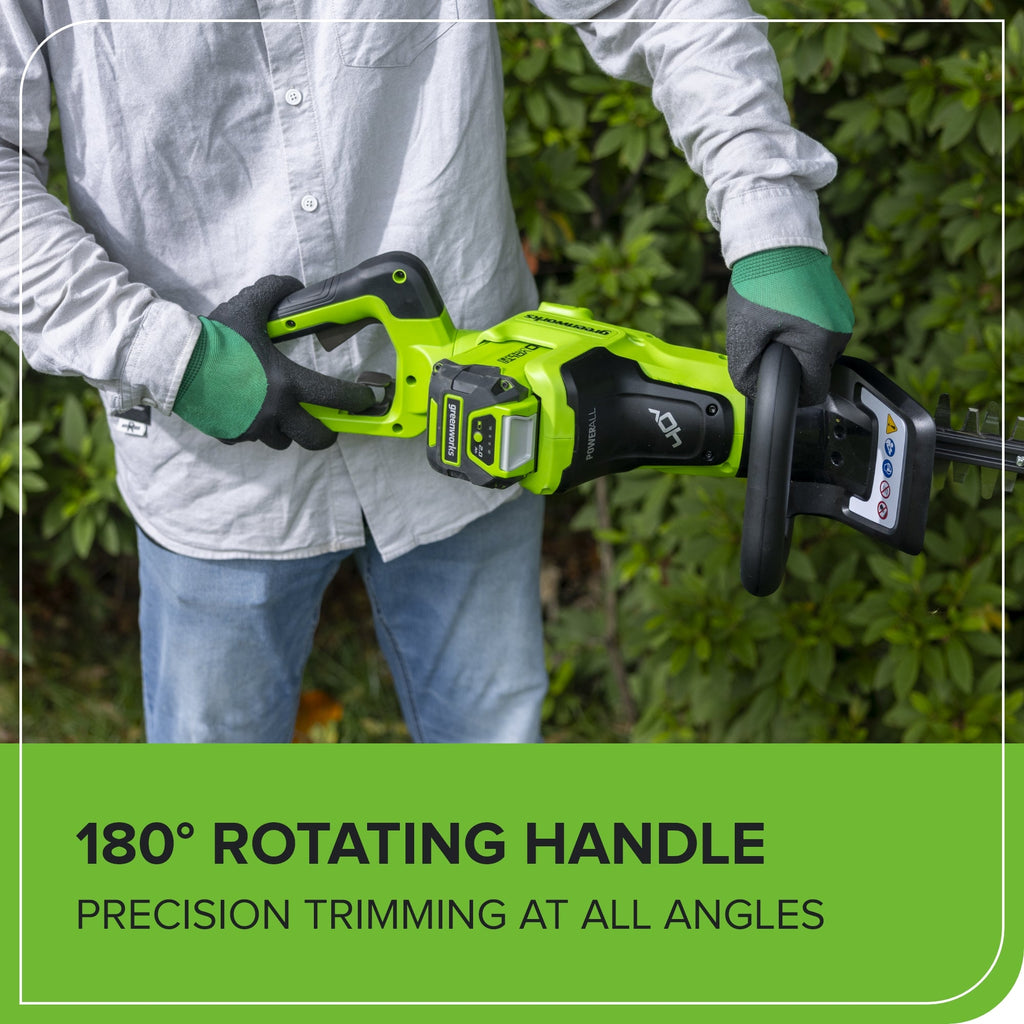 40V 26" Cordless Battery Hedge Trimmer: 2.0 Ah Battery and Charger