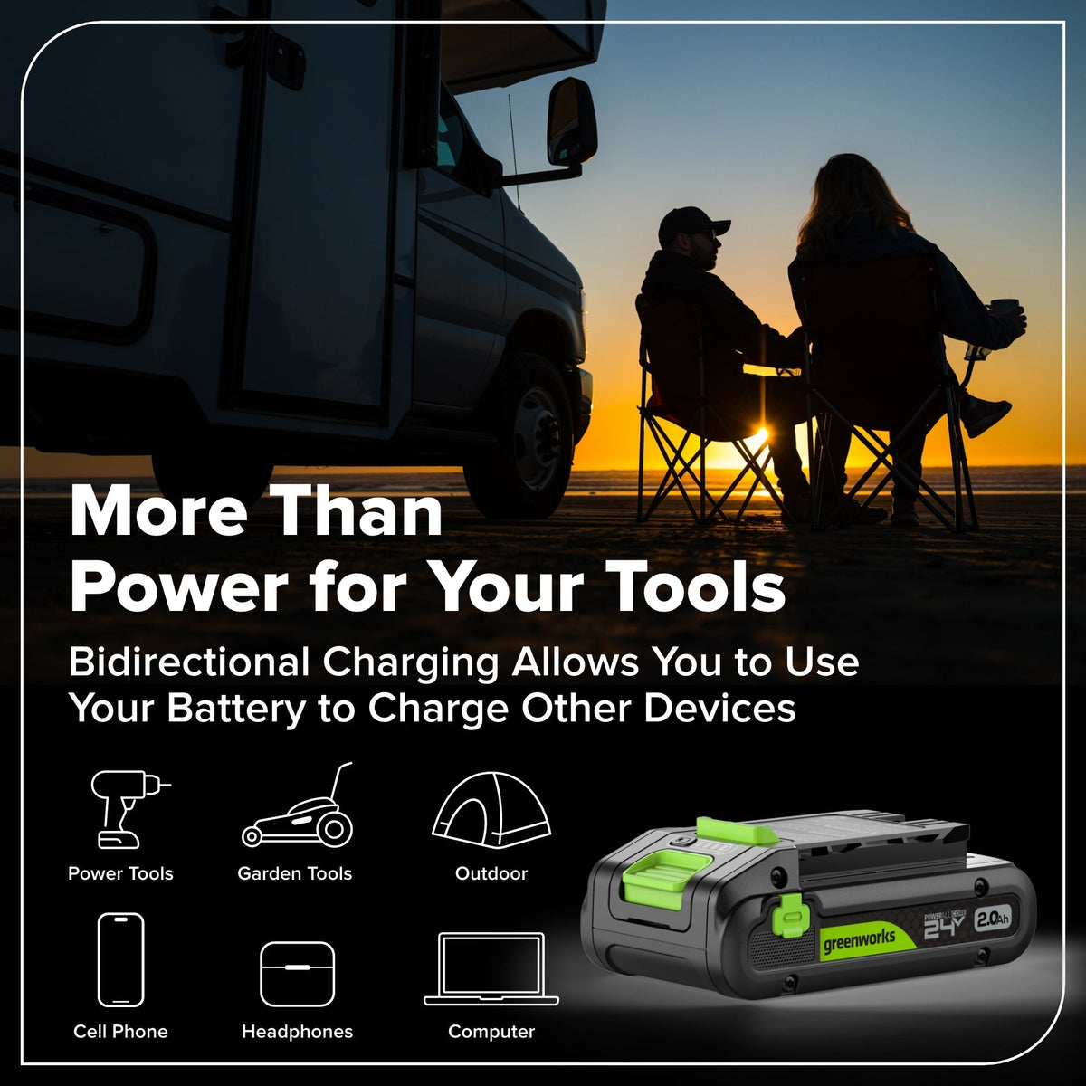24V Cordless Battery 1/2" 400 in/lbs Drill Driver: 2.0 Ah USB-C Battery and 30W USB-C Fast Charger