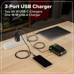 24V Cordless Battery 1/2" 800 in/lbs Drill Driver: 4.0 Ah USB-C Battery and 65W USB-C Fast Charger