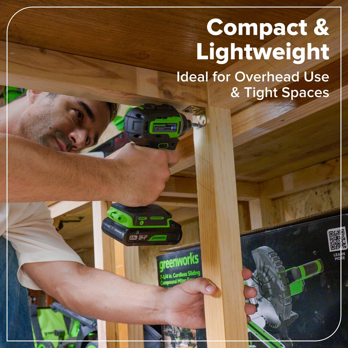 24V 1/4" 1950 in/lbs Brushless Impact Driver Kit: 2.0 Ah USB-C Batteries and 30W USB-C Fast Charger