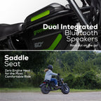 60V Gen 2 STEALTH Series Electric Mini-Bike: (2) 8.0 Ah Batteries and Dual-Port Rapid Charger