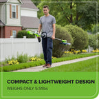 24V 13" Cordless Battery String Trimmer/Edger, 20PC Blades (Tool Only)
