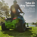 RENEWED 60V 42" Electric CrossoverZ Zero Turn Mower with (6) 8 Ah Batteries and (3) Dual-Port Turbo Chargers, CRZ4261