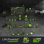 OPEN BOX 60V 22" Cordless Battery Self-Propelled Lawn Mower, 8.0 Ah Battery and 6A Charger, LM2206S