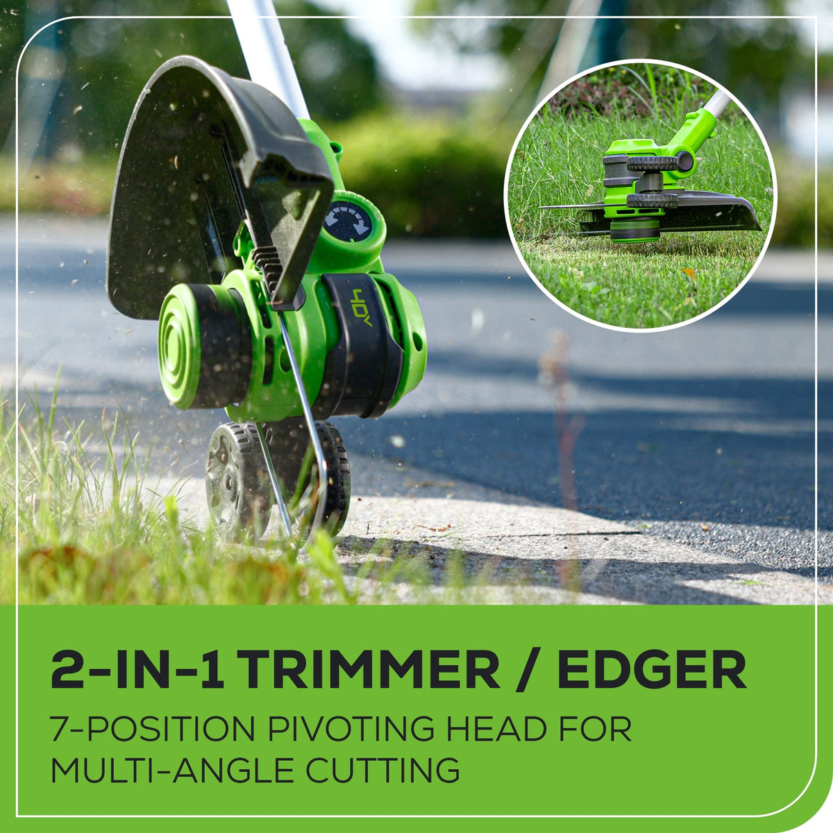 OPEN BOX 40V 21" Cordless Battery Self-Propelled Lawn Mower 3PC Combo Kit, (1) 5.0Ah Battery: (1) 2.0 Ah Battery and (2) Chargers