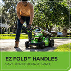OPEN BOX 80V 21" Cordless Battery 4-in-1 Self-Propelled Lawn Mower: 4.0 Ah Battery and Charger, LM2108S