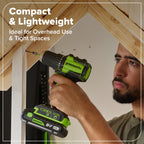 24V Cordless 400 in-lbs Drill/Driver Power Tool 4PC Combo Kit: (2) 2.0 Ah USB-C Batteries and 30W USB-C Fast Charger