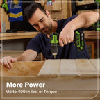 24V Brushless Power Tool 6PC Combo Kit: (2) 2.0 Ah USB-C Batteries and 30W Charger