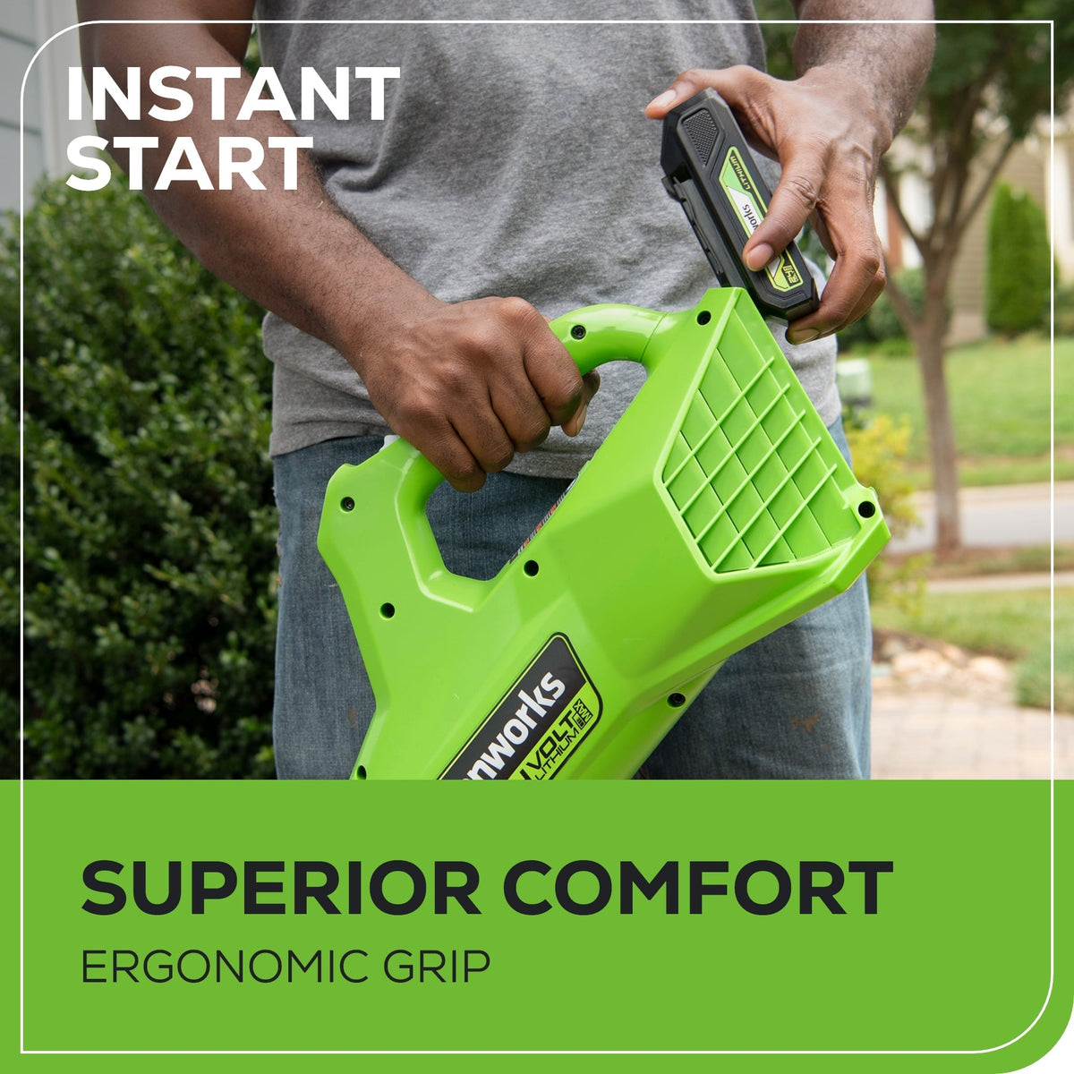 48V (24V x 2) 21" Cordless Battery Self-Propelled Mower 3PC Combo Kit: (2) 5.0Ah Batteries,(1) 2.0 Ah Battery,(1) Dual-Port Rapid Charger and (1) 2A Charger