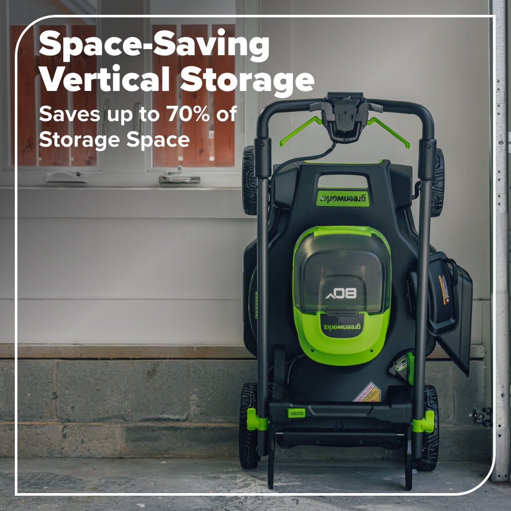 80V 21" Cordless Battery 4-in-1 Self-Propelled Mower: (1) 4.0Ah,(1) 2.0Ah Batteries & 2A Charger, LM2108S