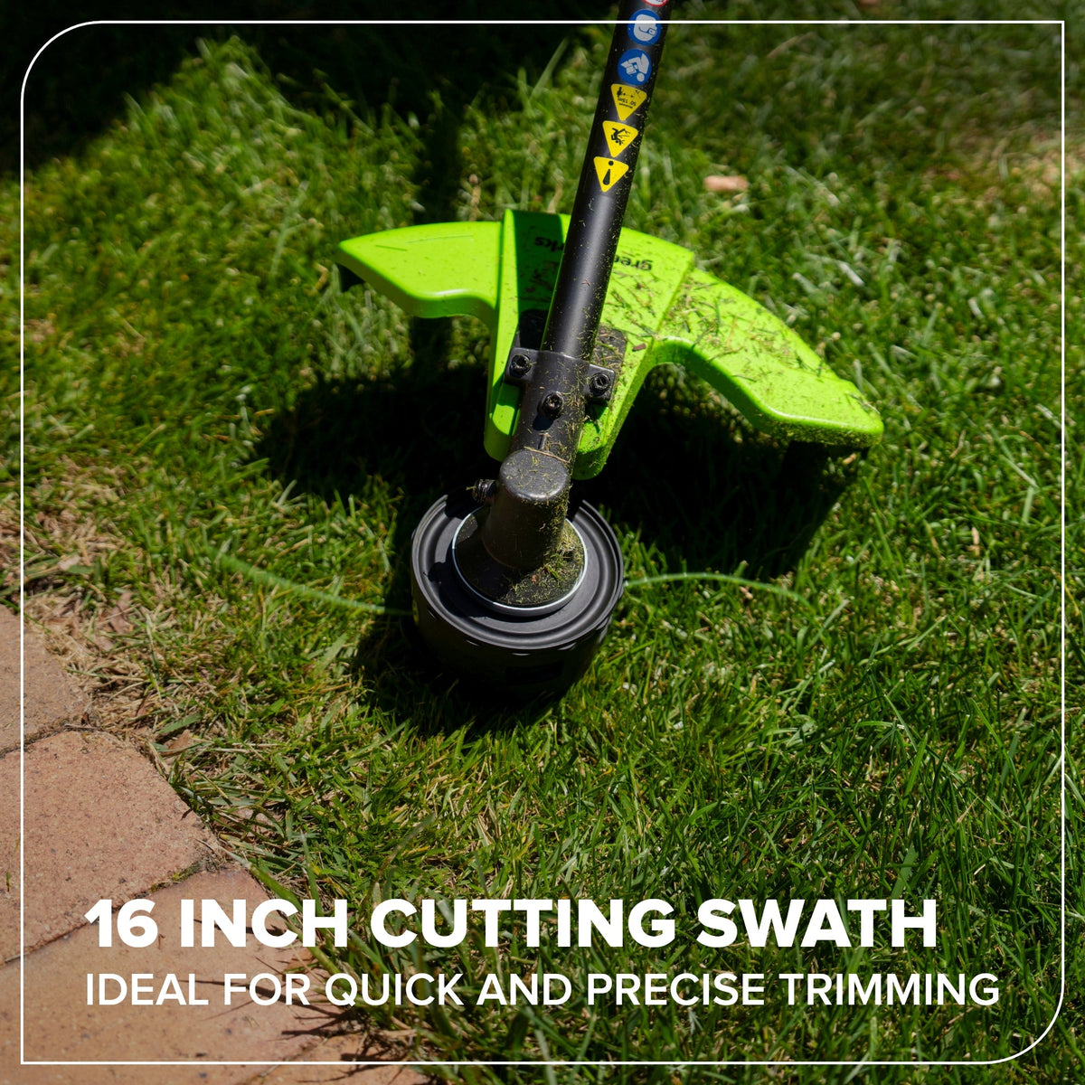 48V (24V x 2) 16" Cordless Battery Brushless String Trimmer (Attachment Capable) w/ (2) 4.0Ah 21700 Batteries, 100W Type-C Charger & (2) 3-Ft Cables