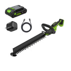 24V 20" Brushless (1.1" Cutting Capacity) Hedge Trimmer: 2.0Ah Battery and 30W Charger