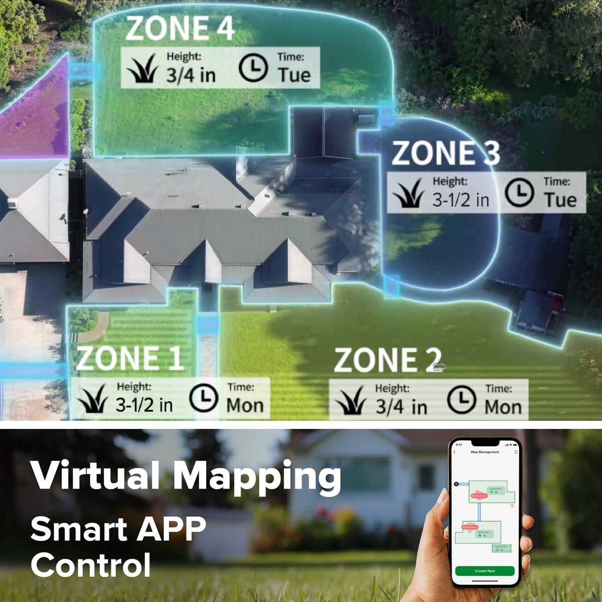 AiMowbot Wire-Free RTKVision Robotic Mower C30Z | 3/4 Acre