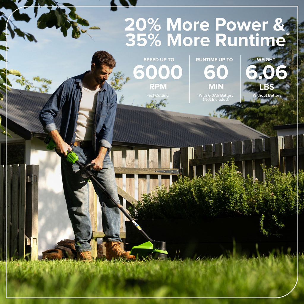 24V 15" Cordless Battery Brushless String Trimmer (Tool Only)
