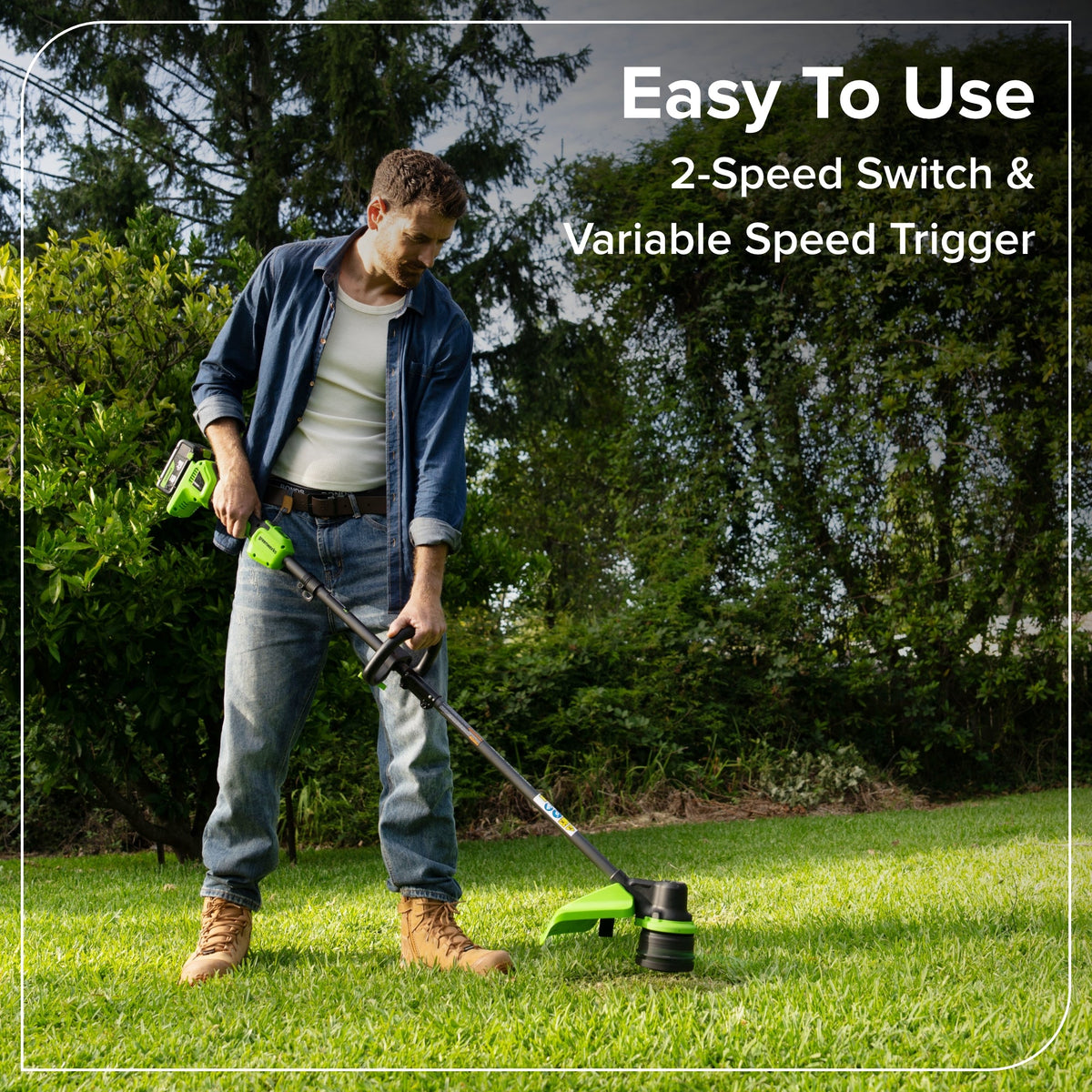 24V 15" Cordless Battery Brushless String Trimmer (Tool Only)