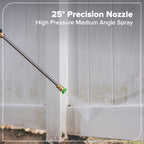 2200-PSI 1.2 GPM Four-Weel Electric Pressure Washer with 5 Nozzles & Detergent Tank
