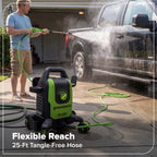 2400-PSI Brushless 1.2 GPM Four-Weel Electric Pressure Washer