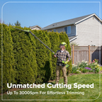 40V 8" Cordless Battery Telescope Pole Saw w/ 20" Hedge Trimmer Attachment Combo Kit (2.5Ah Battery & Charger)