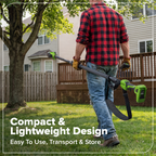 40V 8" Cordless Battery Telescope Pole Saw w/ 20" Hedge Trimmer Attachment Combo Kit (2.5Ah Battery & Charger)