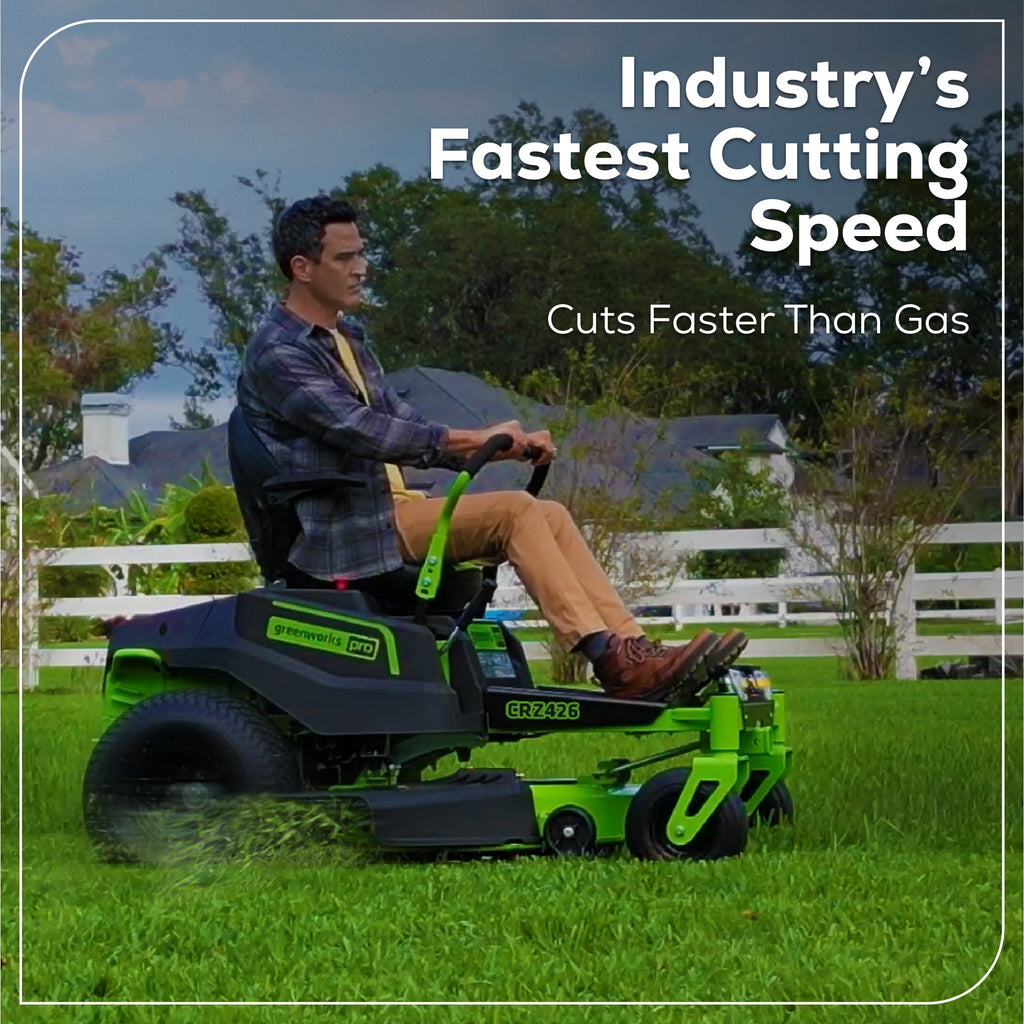 60V 42" Electric CrossoverZ Zero Turn Mower: (6) 8 Ah Batteries and 600W Wall Charger, CRZ4262