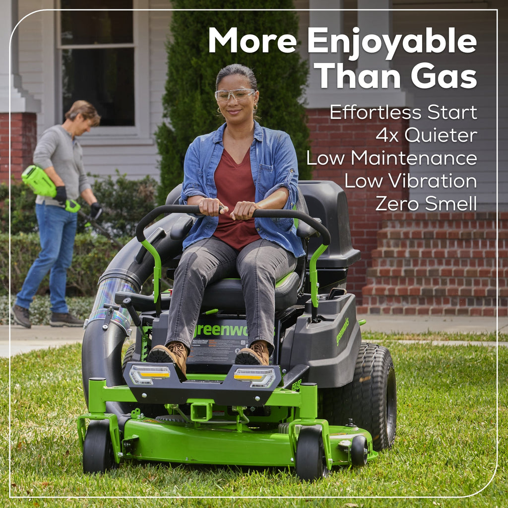 60V 42" Electric CrossoverZ Zero Turn Mower: (6) 8 Ah Batteries and 600W Wall Charger, CRZ4262