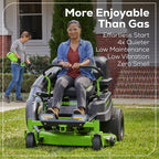 60V 42" Electric CrossoverZ Zero Turn Mower: (6) 8 Ah Batteries and 600W Wall Charger, CRZ4262
