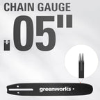10" Pole Saw Chain, 1/4" Pitch, .050" Chain Gauge and 58 DL