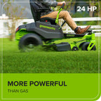 60V 42" Electric CrossoverZ Zero Turn Mower: (4) 8 Ah Batteries and 600W Wall Charger, CRZ4262