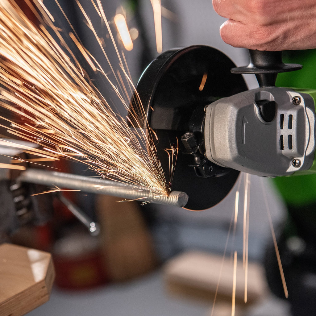 24V PowerAll Brushless 4-1/2" Angle Grinder Kit with Grinding Wheel & Accessories