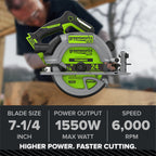 24V PowerAll Pro 7-1/4" 6000RPM Circular Saw, Tool Only