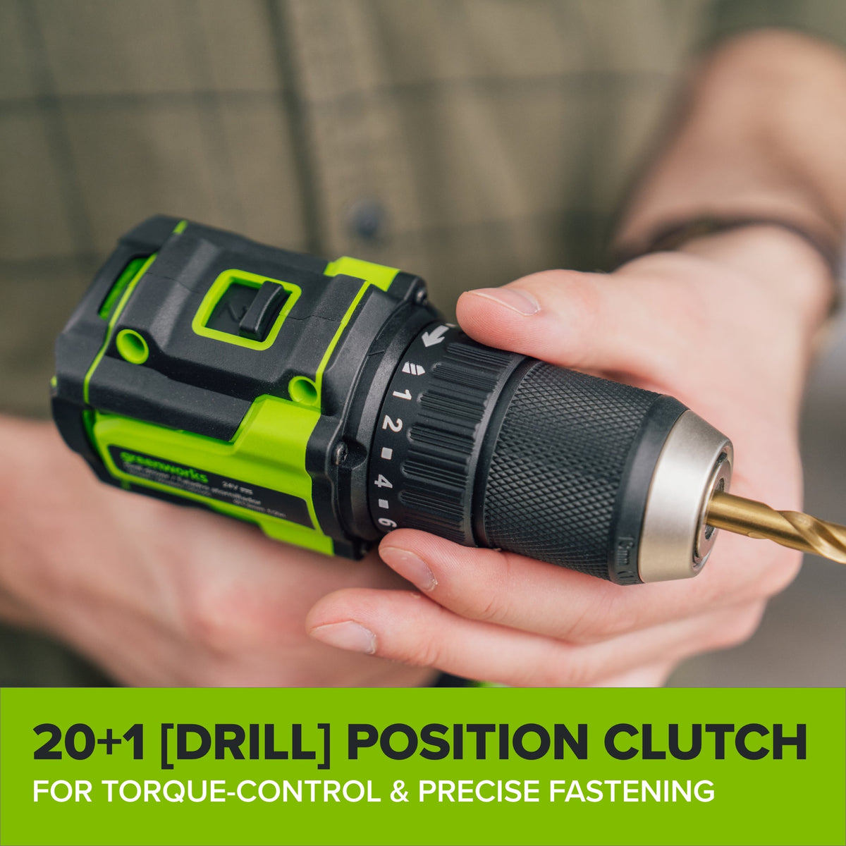 24V PowerAll 400 in-lb Drill Driver with (1) 2.0 Ah USB-C Battery, 30W USB-C Charger Block, 3' 100W USB-C Cable, Belt Clip, and Bit