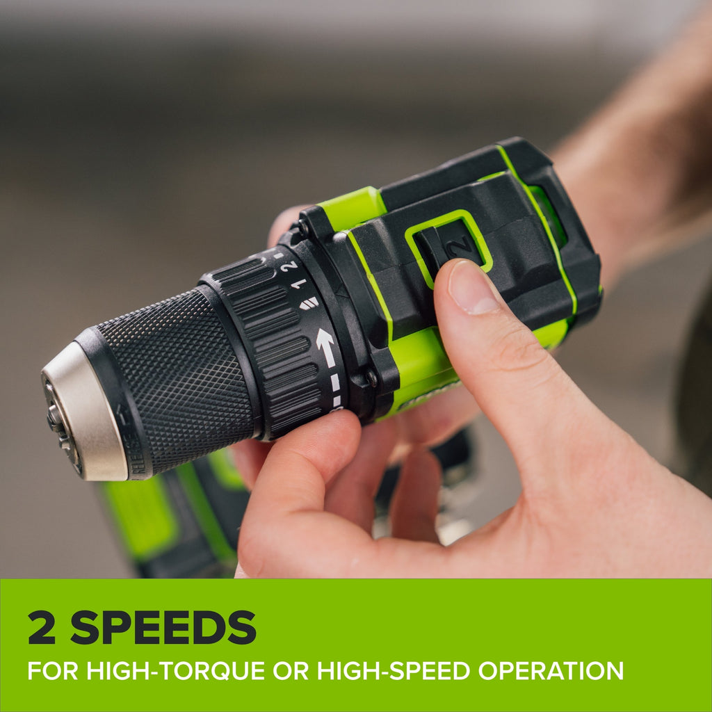 24V PowerAll 400 in-lb Drill Driver with (1) 2.0 Ah USB-C Battery, 30W USB-C Charger Block, 3' 100W USB-C Cable, Belt Clip, and Bit
