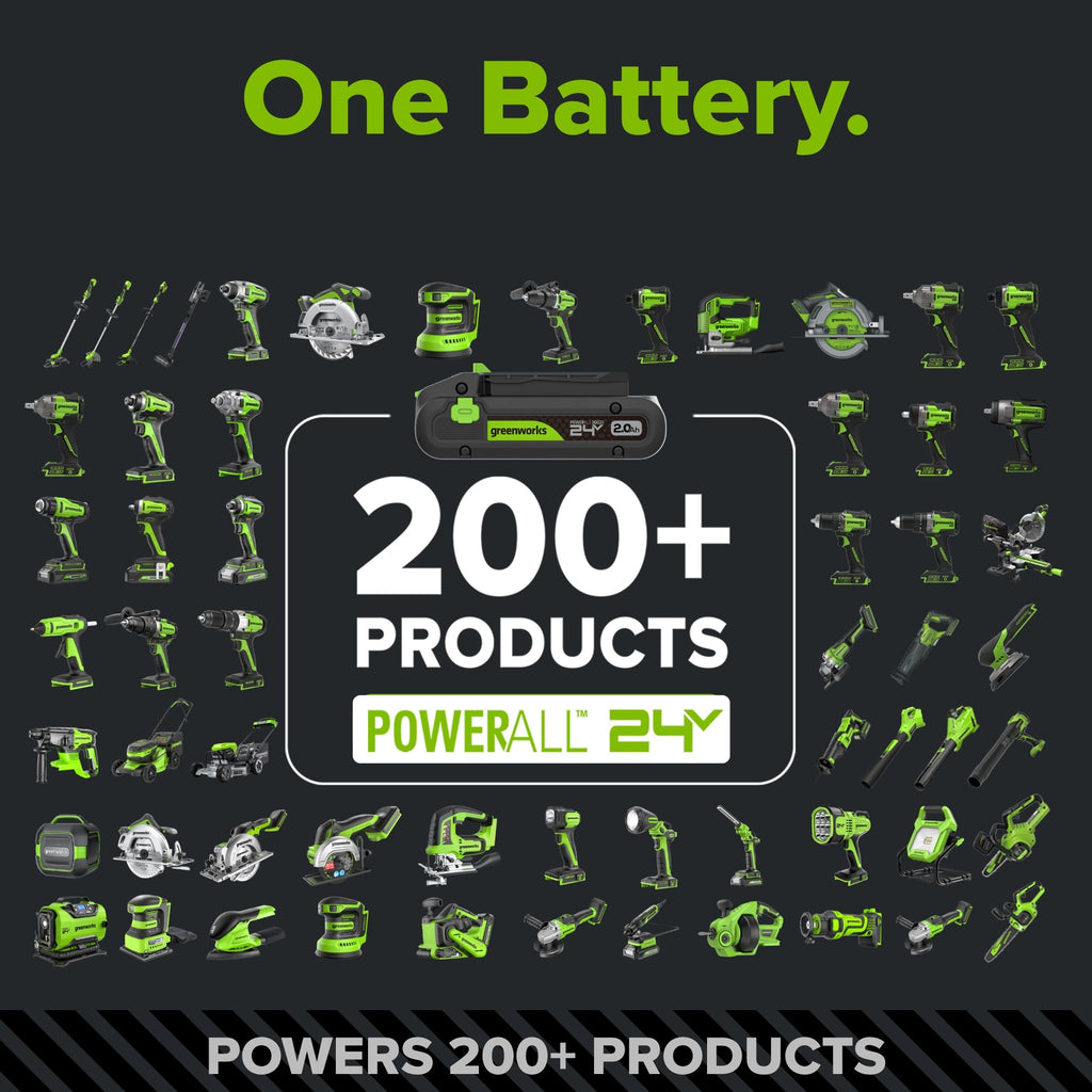 24V PowerAll Pro 1/2" 530 in-lb Drill Driver, with 2.0 Ah USB-C Battery, 30W USB-C Charger Block, 3' 100W USB-C Cable