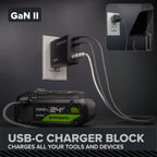 24V PowerAll Pro 1,350 in-lb 1/2" Hammer Drill, with 2.0 Ah USB-C Battery, 65W Charger, Belt Clip, and Auxiliary Handle